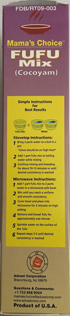 Mama's Choice Cocoyam Fufu 624g