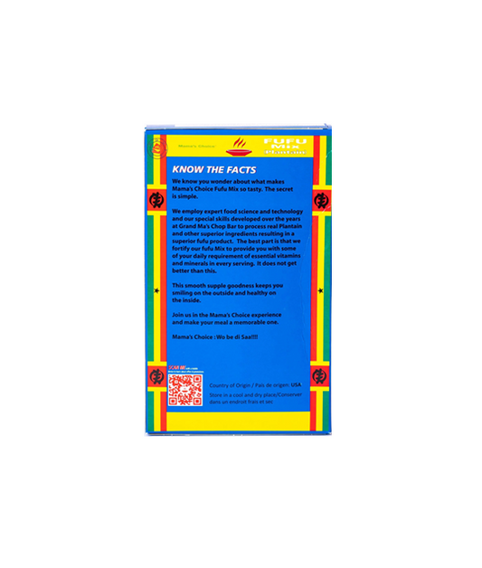 Mama's Choice Fufu Mix Plantain 624g